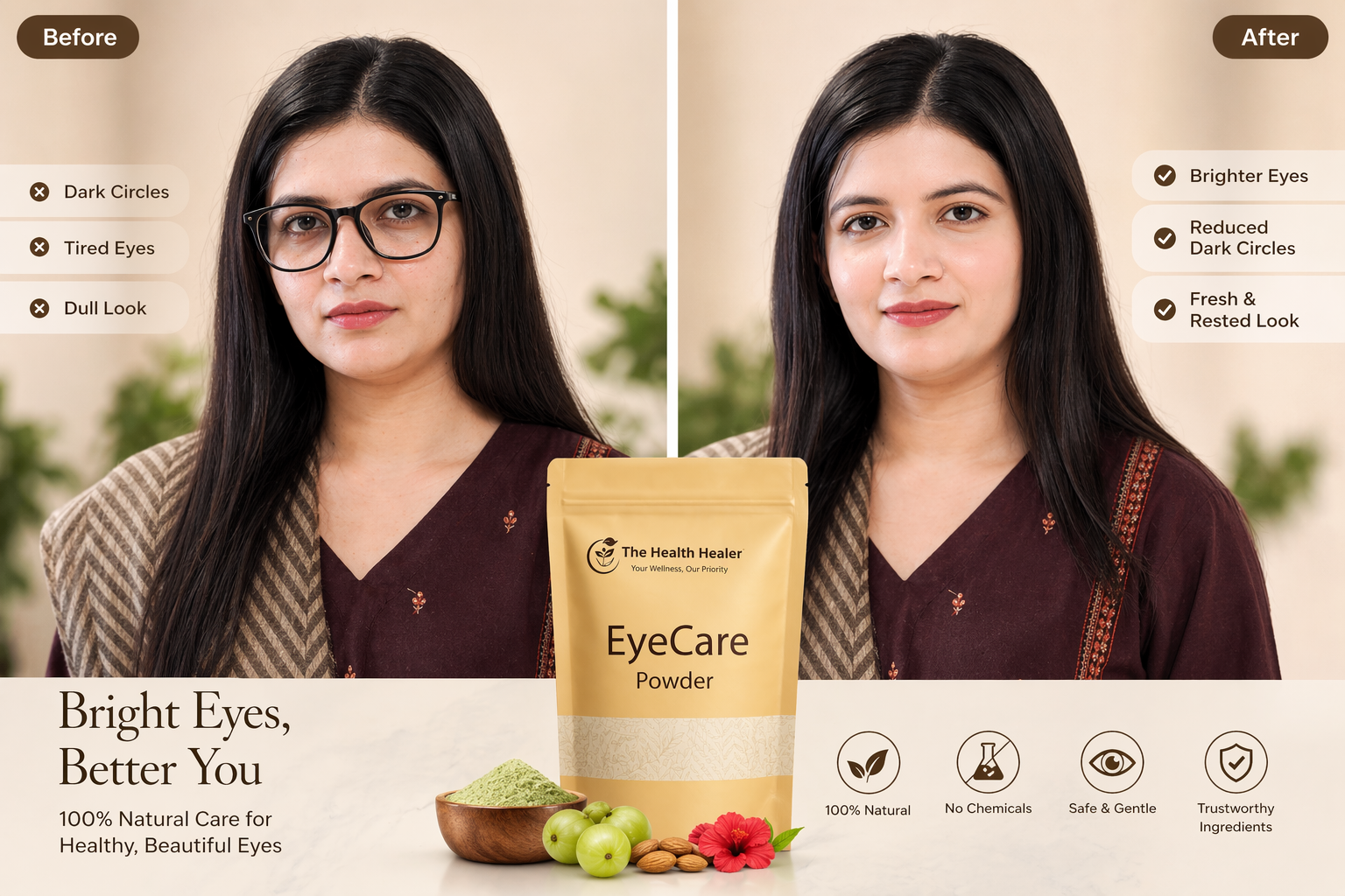 Herbal EyeCare Support Powder — Natural Eye Wellness Formula